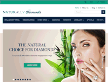 Tablet Screenshot of naturallydiamonds.co.za